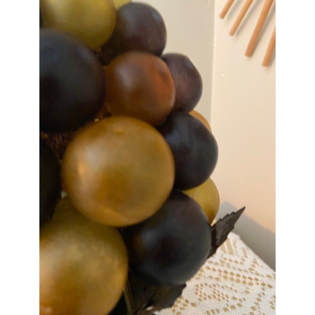 A distinctive vintage decorative table lamp by L'Artigiani International, featuring an abundant sculptural arrangement of...