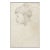 Vintage Mid Century Semi Nude Female Portrait Drawing For Sale
