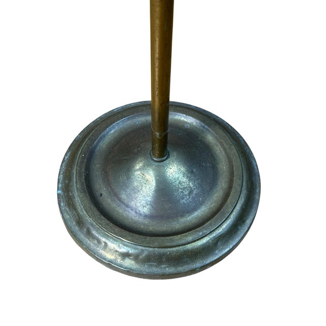 Antique Hendryx Brass Wire Hanging Dome Bird Cage With Stand For Sale - Image 10 of 10