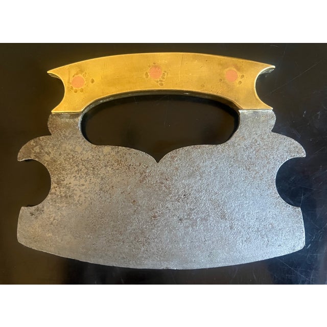 Metal 19th Century Iron and Brass Chopper For Sale - Image 7 of 8
