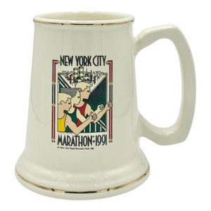 Vintage New York City Marathon 1991 Ceramic Mug