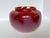 1980s Hand-Blown Ruby Ombre Glass Vase For Sale - Image 9 of 9