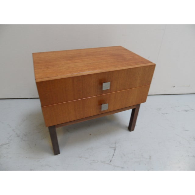 Mid-Century Modern Side Table with Drawers, 1950s For Sale - Image 10 of 11