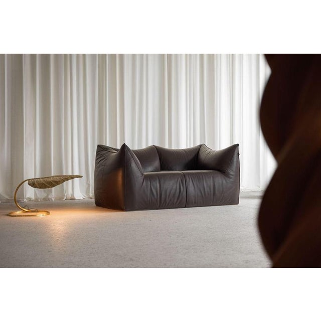 Elegant oversized floor or table lamp in the shape of a rhubarb leaf designed by Carlo Giorgi and manufactured by Bottega...