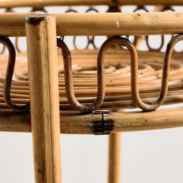 Bamboo and Rattan Trolley, 1960s For Sale - Image 4 of 11
