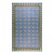 1930s Blue Gray Diamond Antique Indian Cotton Dhurrie Carpet Flatweave Large Rug For Sale