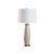 This lovely ceramic lamp exudes sleek sophistication with its smooth, minimalist silhouette. Its elegant gold base adds a...