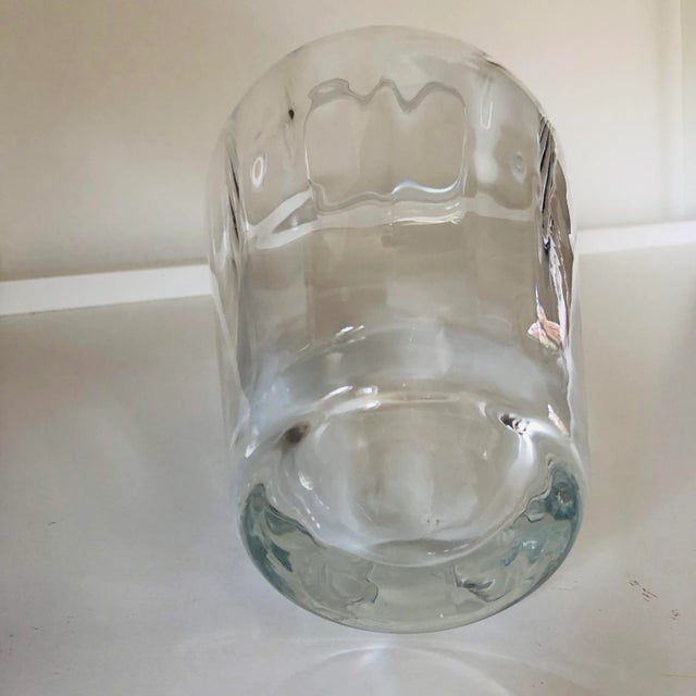 Contemporary Vintage Lenox Clear Crystal Flower Vase For Sale - Image 3 of 6