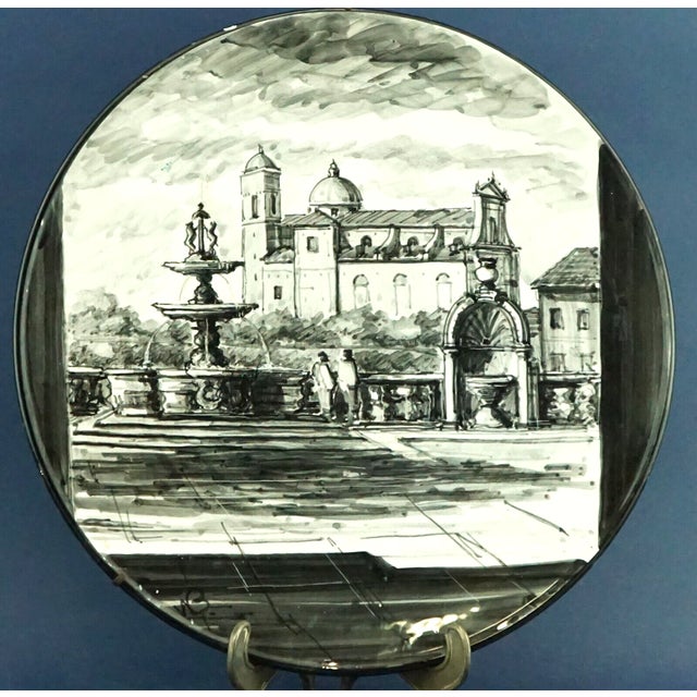 Vintage Ceramic Plate by Miramare Bucci, 1930s For Sale - Image 17 of 17