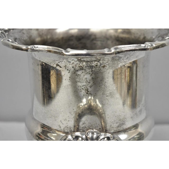 Mid 20th Century Leonard Victorian Silver Plated Trophy Cup Urn Champagne Wine Chiller Ice Bucket For Sale - Image 12 of 16