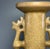 Chinese Antique Chinese Official‑Style Yellow‑Glaze Porcelain Vase With Phoenix Handles For Sale - Image 3 of 7