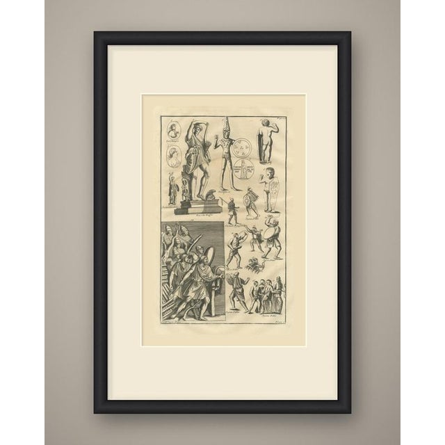 This is an original antique copper engraving, uncolored, a single page plate from the fourth volume of montfaucon's...