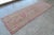 1970s Pink Kurdish Runner Rug Hand-Knotted Distressed Hallway Decor For Sale - Image 4 of 10