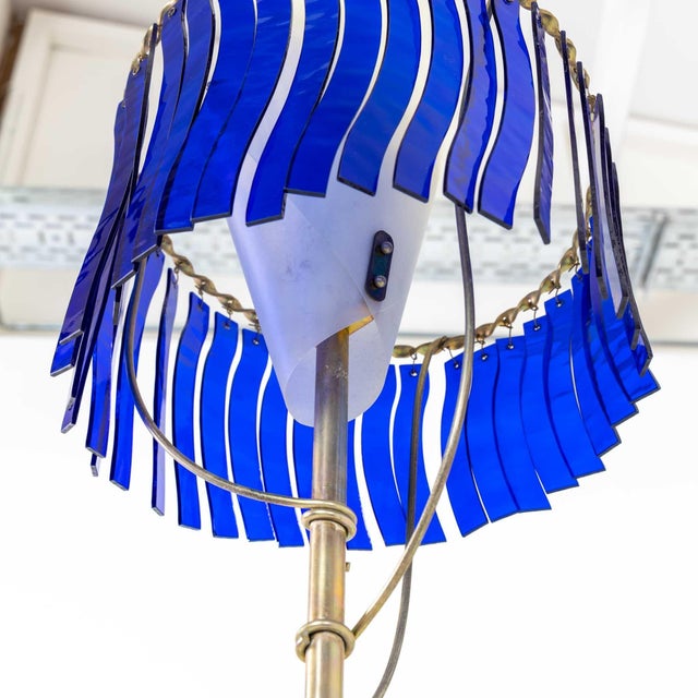 Blue 1990s "Priamo" Table Lamp by Toni Cordero for Artemide For Sale - Image 8 of 11