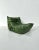 Togo Lounge Chair in Forest Green Leather by Michel Ducaroy for Ligne Roset For Sale - Image 5 of 13