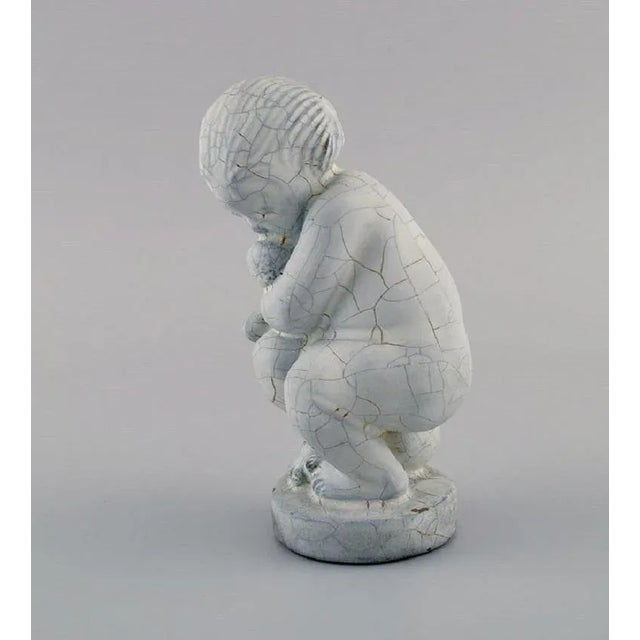 1930s Kähler Leda and the Swan Glazed Stoneware Figure, Denmark For Sale - Image 5 of 8