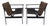Charles Pollock Knoll Chrome Leather Armchairs a Pair For Sale