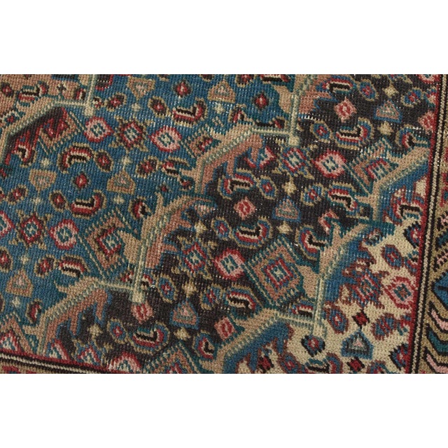 Tabriz Rug 8'1'' X 10'7'' Pink Wool Vintage Distressed Hand-Knotted Carpet For Sale - Image 4 of 15