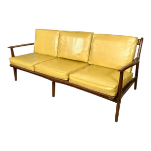Mid Century Walnut Sofa