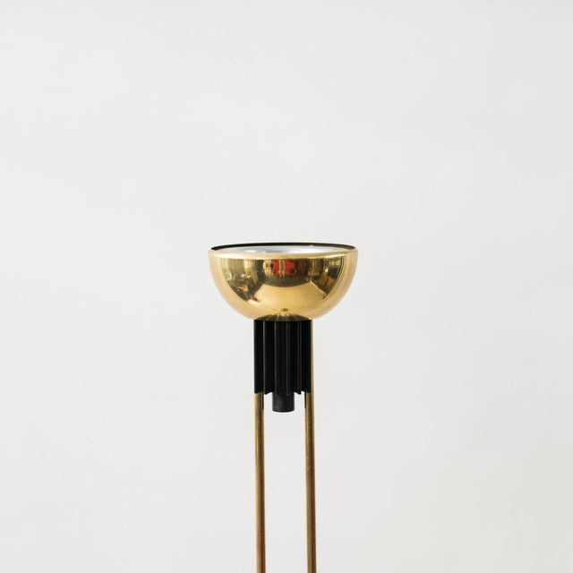 Vintage Gold Floor Lamp, 1980s For Sale - Image 3 of 13