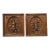 Pair of French Antique Black Forest Panels in Carved Oak, Late 19th Century For Sale