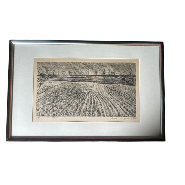 André Jacquemin, My Native Land, 1956, Engraving For Sale - Image 12 of 13