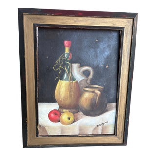 Vintage Still Life Oil Painting For Sale