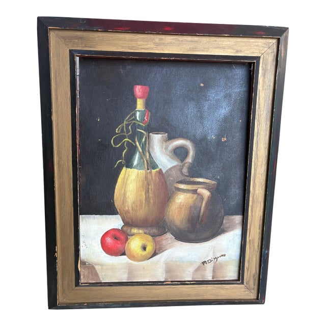 Vintage Still Life Oil Painting For Sale