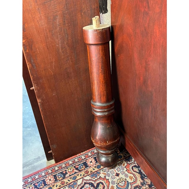 Large 1880's Empire Mahogany Dining Table Set For Sale - Image 9 of 10