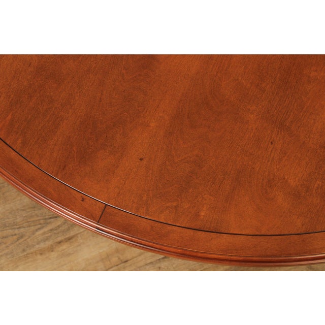 Late 20th Century Italian Style Round Wood Top Iron Base Dining Table