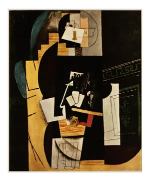 1954 After Pablo Picasso "The Card Player", First Limited Edition Cubist Offset Lithograph