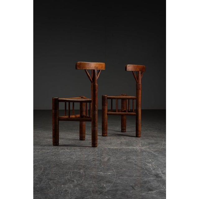 Brown Swedish Tripod Accent Chair, 1960s For Sale - Image 8 of 15