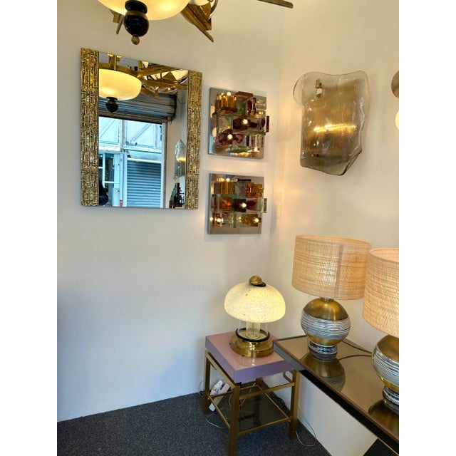 Gilt Brass Sculpture Mirror by Luciano Frigerio, Italy, 1970s For Sale - Image 12 of 13