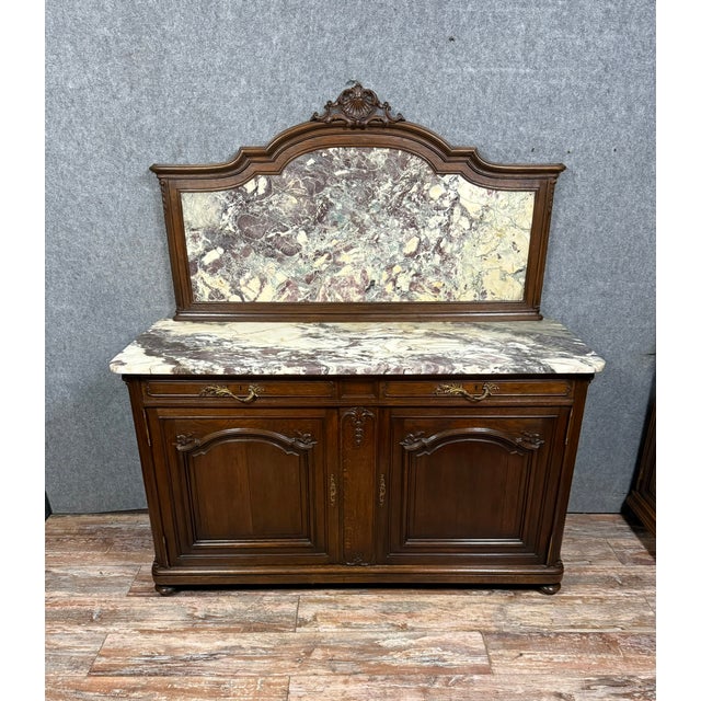 Napoleon III Oak Sideboard, 1850s, in Good conditions. Designed before 1890