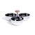Modern Spiga Stainless Steel Condiment Set, Nickel with Amber Accent For Sale - Image 3 of 3