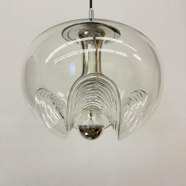 Metal Futura Hanging Lamp by Koch & Lowy for Peill & Putzler, 1970s For Sale - Image 7 of 18