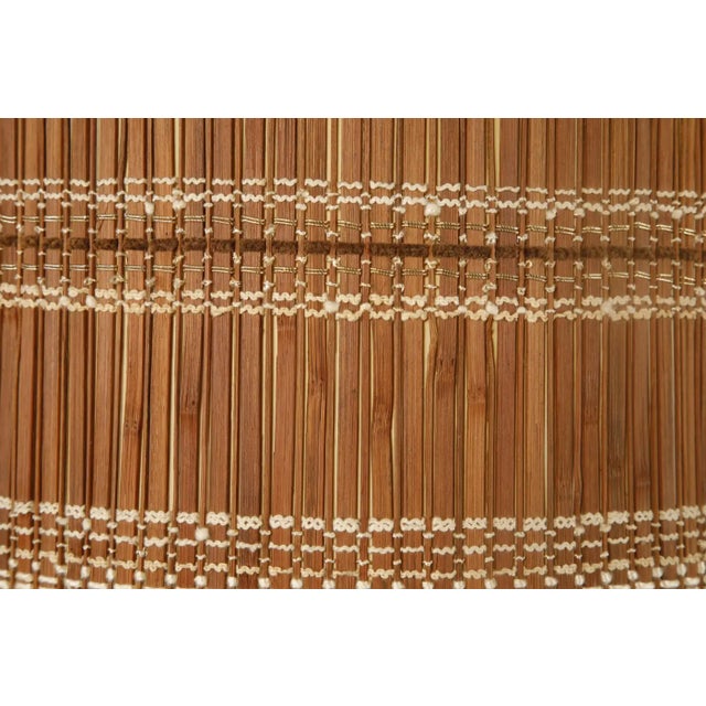 Brown Maria Kipp Mid-Century Organic Modern Natural Reed Woven Lampshade, 1960s For Sale - Image 8 of 8