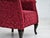 Set of Vintage Danish Lounge Chairs in Red Cotton and Wool Fabric, 1950s For Sale - Image 4 of 18
