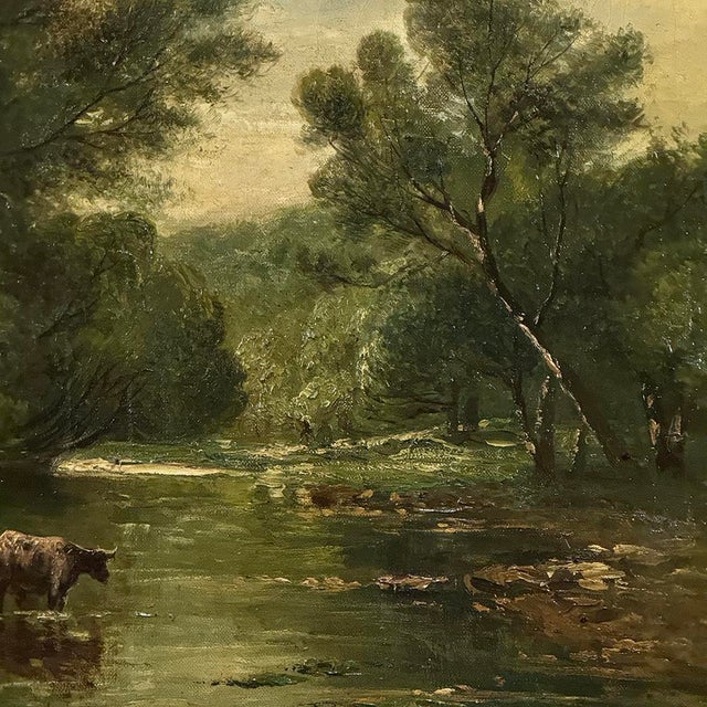 19th Century Framed Oil Painting on Canvas Signed Casteleyn For Sale - Image 11 of 12