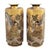 Japanese Satsuma Hexagonal Vases with Dragon and Rakan, Set of 2 For Sale - Image 4 of 13