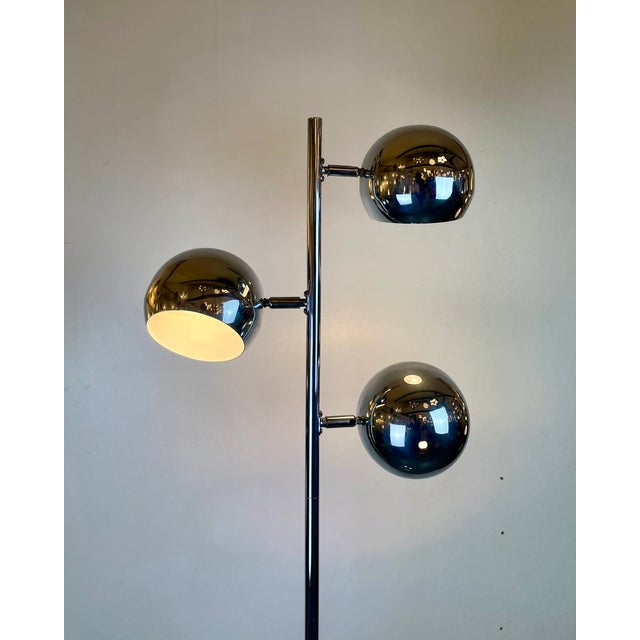 Space Age Chrome Floor Lamp, 1970s For Sale - Image 3 of 13