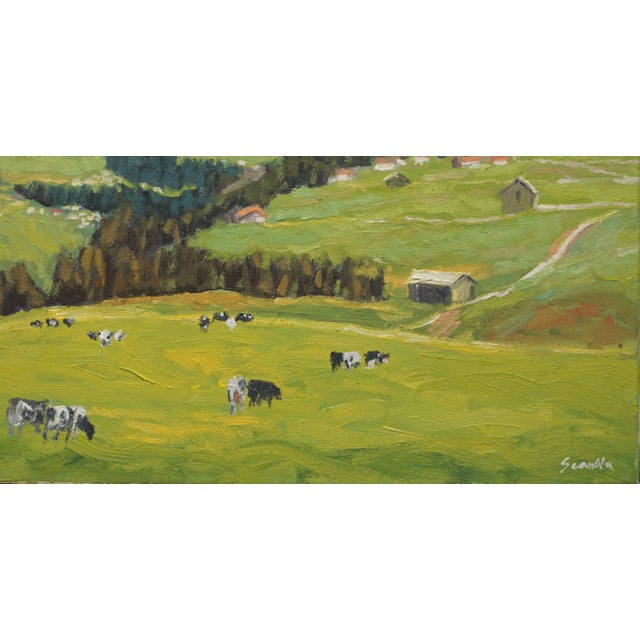 Original Oil Landscape of Albes Mountain For Sale - Image 4 of 5