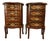 Marquetry Inlay Nightstands, Set of 2 For Sale