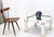 Porcelain and brass glass mirrored top side coffee table made in Italy designed by Tommaso Barbi. No visible scratches or...
