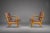 1950s Vintage Cherrywood and Wool Armchairs from Knoll Antimott, 1950s-1960s, Set of 2 For Sale - Image 5 of 11