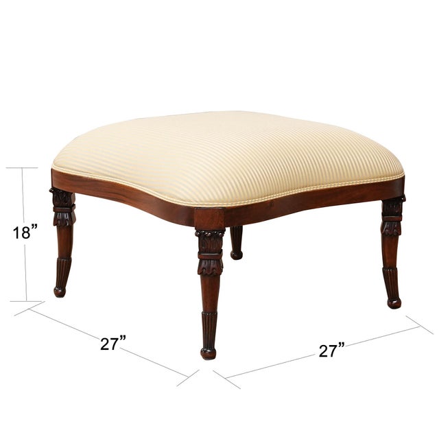 The Fireside Chair Ottoman is a hand carved, American style bench produced from solid, kiln dried, plantation grown,...