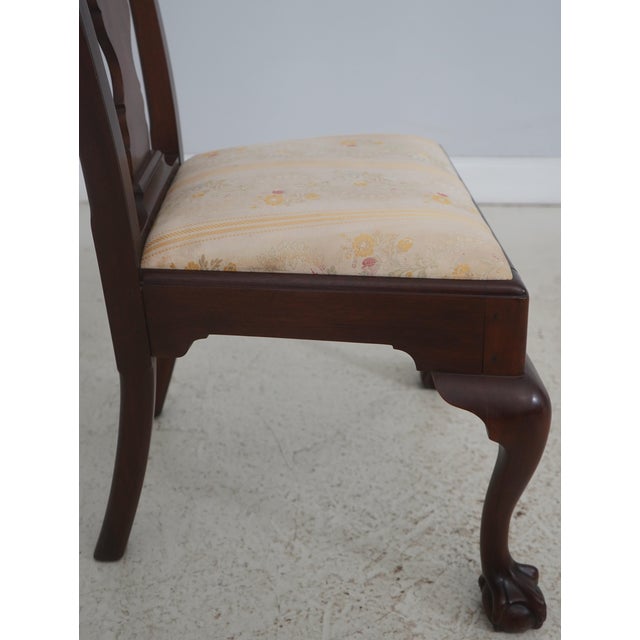 Wood Pair of Henkel Harris Mahogany Dining Chairs For Sale - Image 7 of 18