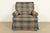 Harden Furniture English Country Plaid Upholstered Lounge Chair With Ottoman For Sale In South Bend - Image 6 of 15