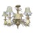 1980s Quoizel Pineapple Tole Chandelier For Sale