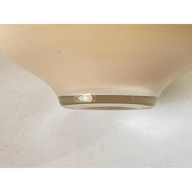 1970s Handmade Opaline Vase in Brown, Italy, 1970 For Sale - Image 5 of 8